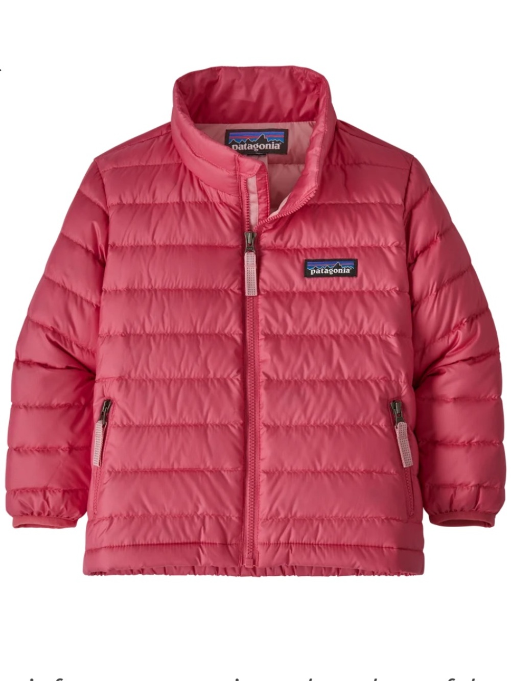 Patagonia Toddler Down Puffer Jacket Coral Pink 3
